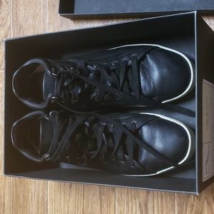 Rag & bone black leather hi top  Size 41
